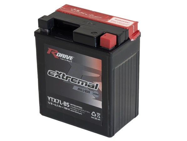 RDrive eXtremal Silver YTX7L-BS 6,3Ah
